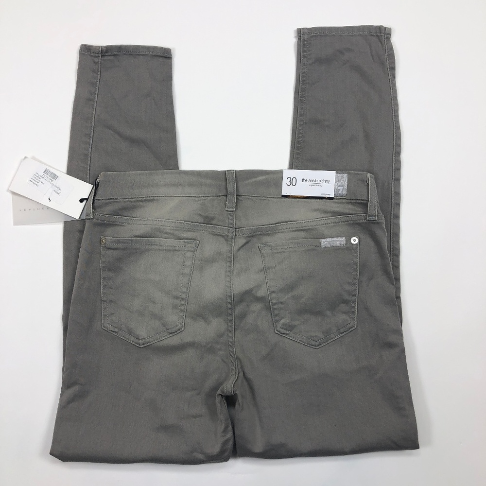Seven for all Mankind Grey Skinny Jeans - Picture 4 of 5